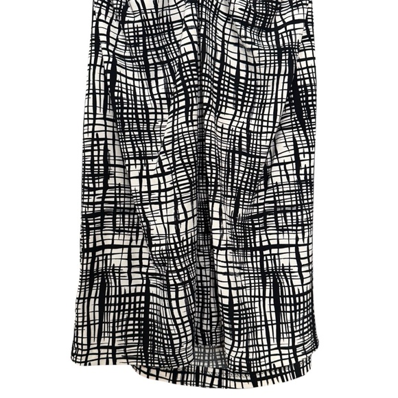 Norma Kamali Sleeveless Stretch Jersey Ruched Mini Dress Broken Mesh Size Large - Picture 9 of 12